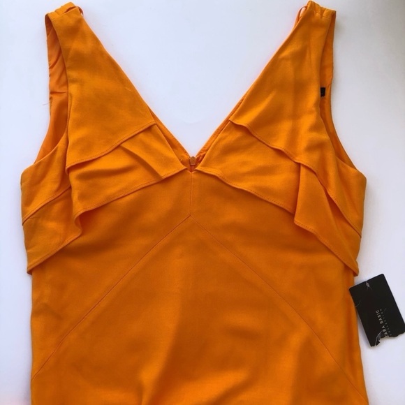 Zara Vibrant Orange mini sundress size medium - Picture 4 of 9